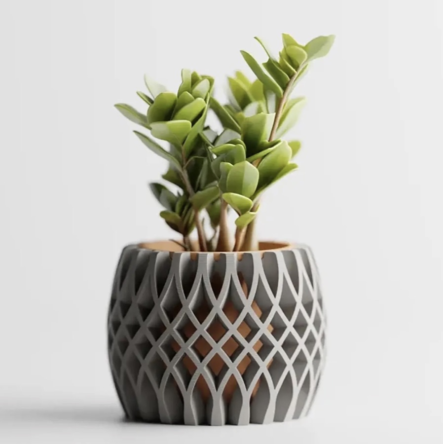 3D printed lattice planter reference for 3D printing