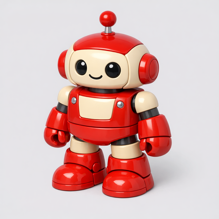 Toy robot source image used for image-to-3D generation